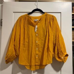 NWT Madewell Balloon-sleeve top